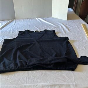 MICHAEL Michael Kors Black Wrap Tank Top